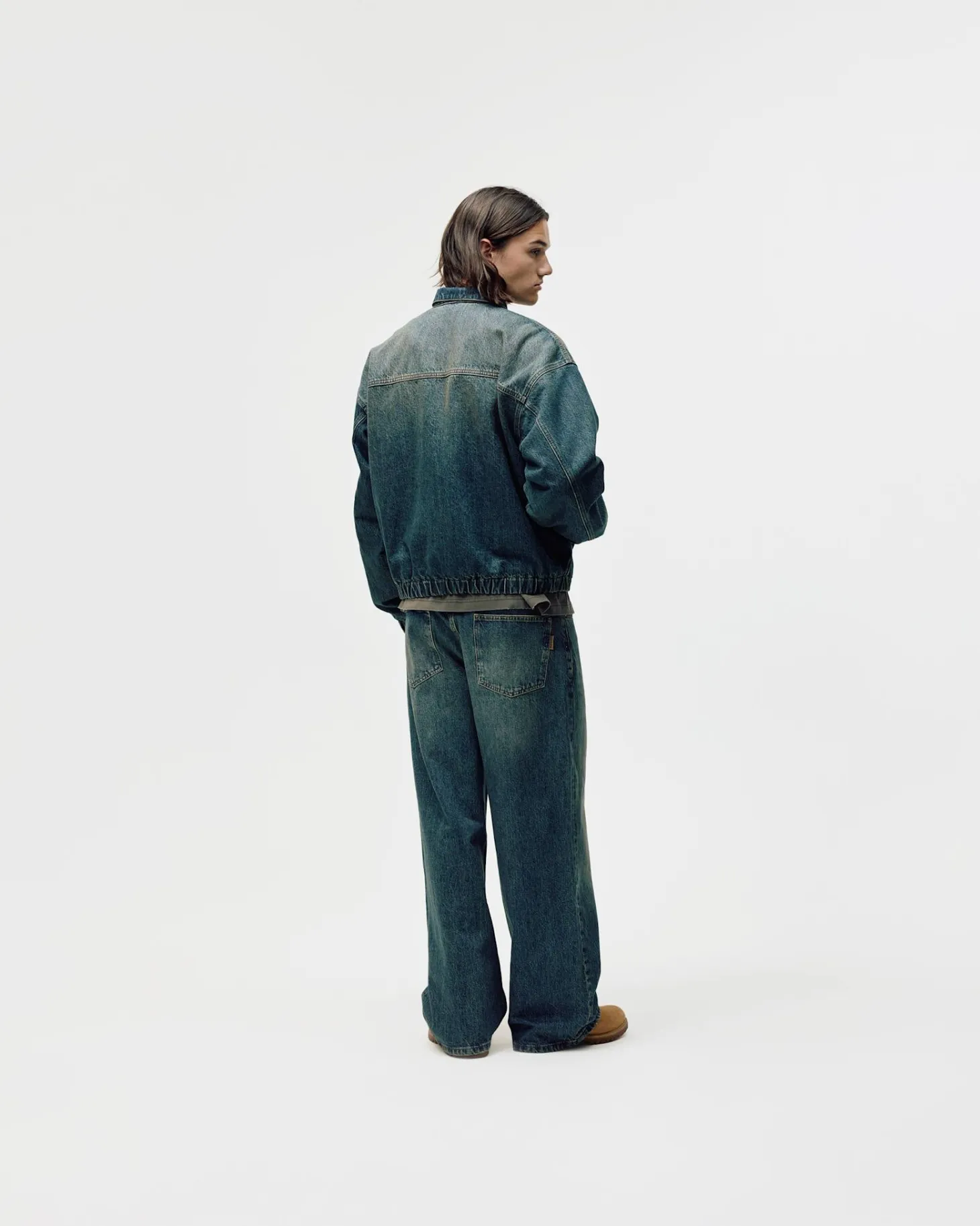 Denim Workwear Jacket, Men - Dark Blue Wash
