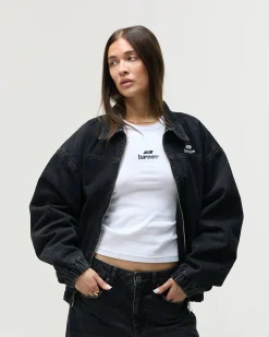 Denim Workwear Jacket, Women - Black Wash
