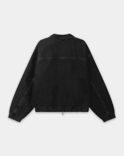 Denim Workwear Jacket, Women - Black Wash