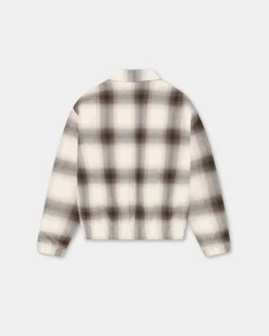 Flannel Jacket, Men - Brown Check