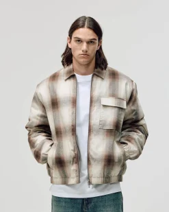 Flannel Jacket, Men - Brown Check