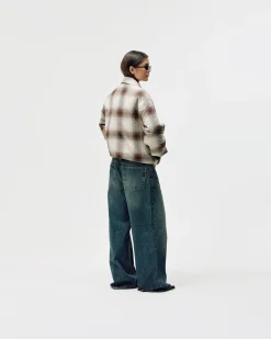 Flannel Jacket, Women - Brown Check