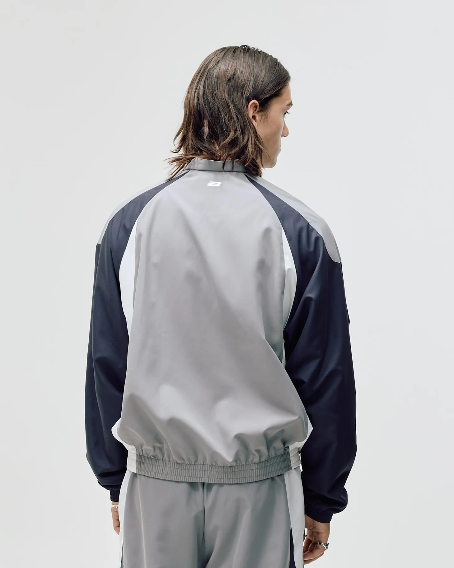 Football Track Jacket, Men - Grey