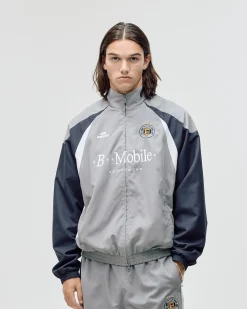 Football Track Jacket, Men - Grey