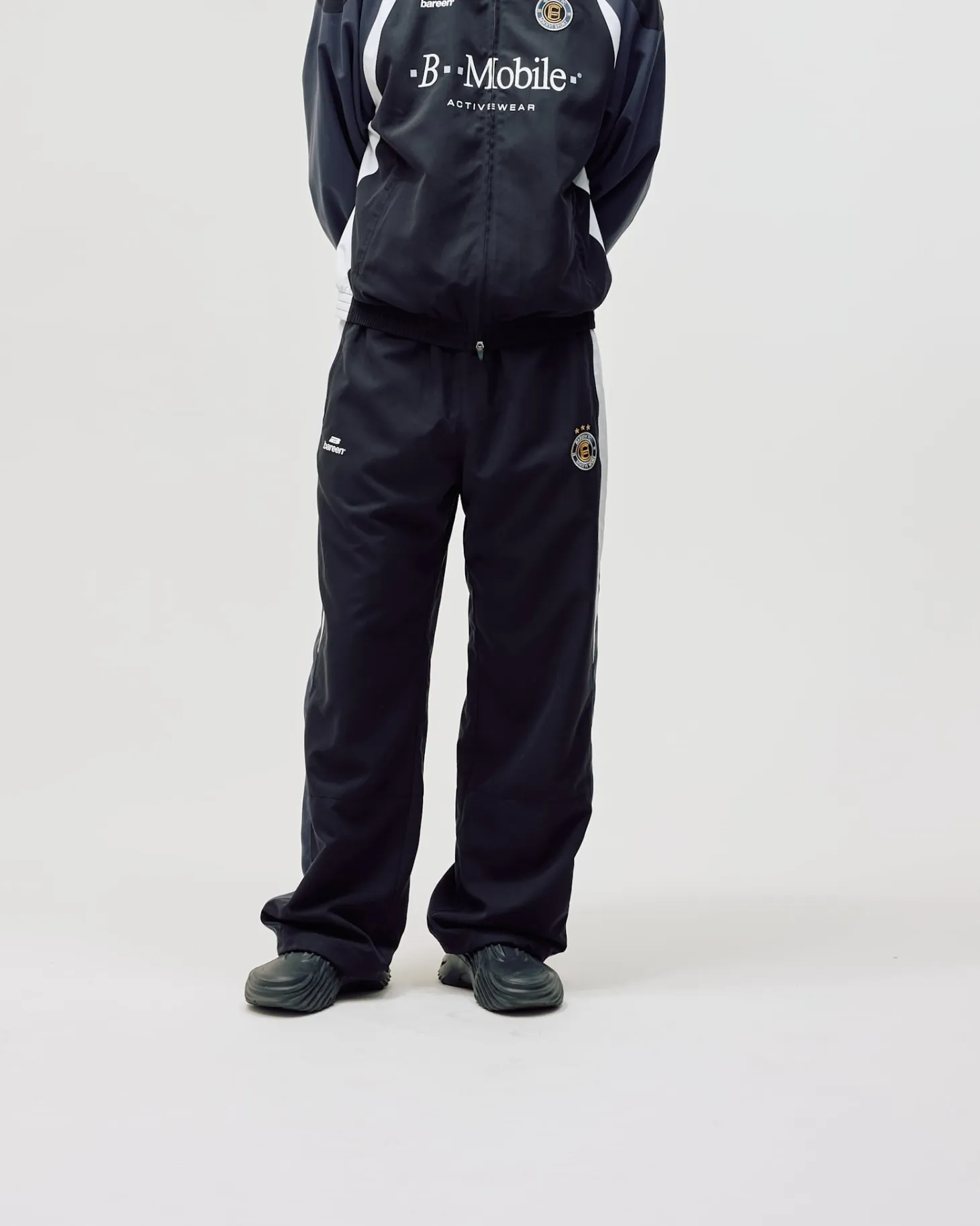 Football Track Pants, Men - Black