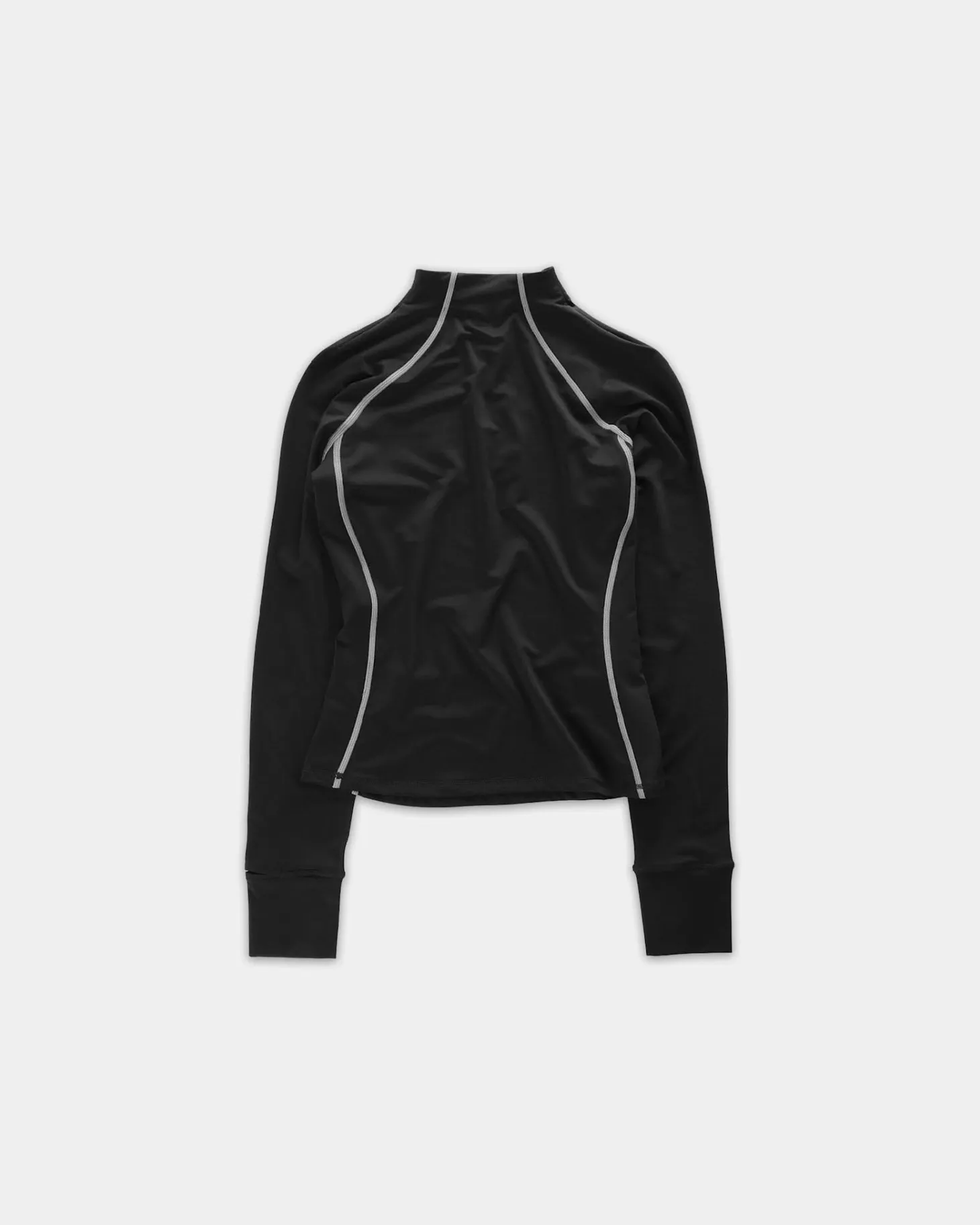 Half-Zip Midlayer Top, women - Black