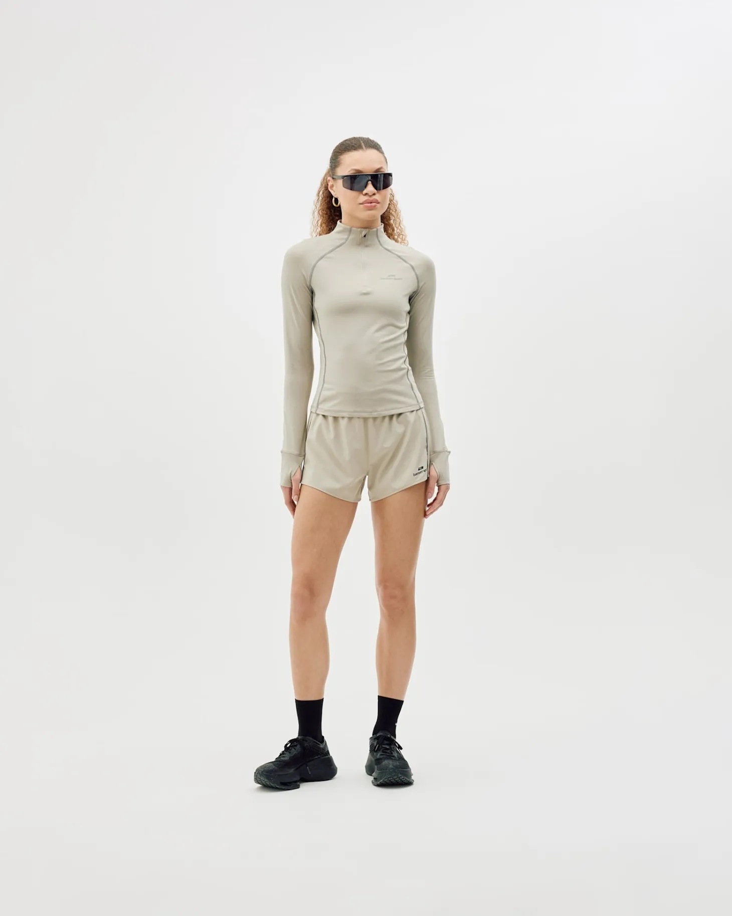 Half-Zip Midlayer Top, women - Clay