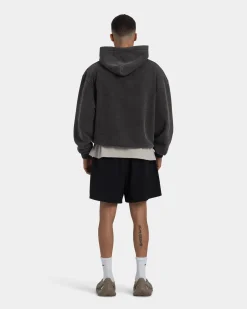 Hoodie Oversize - Acid wash - Vintage Black