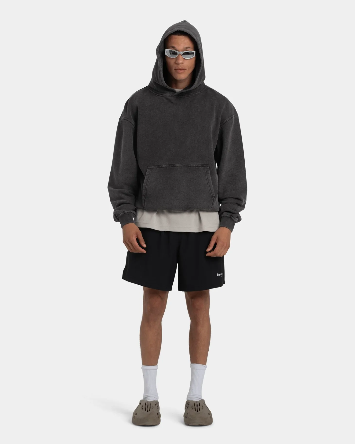 Hoodie Oversize - Acid wash - Vintage Black
