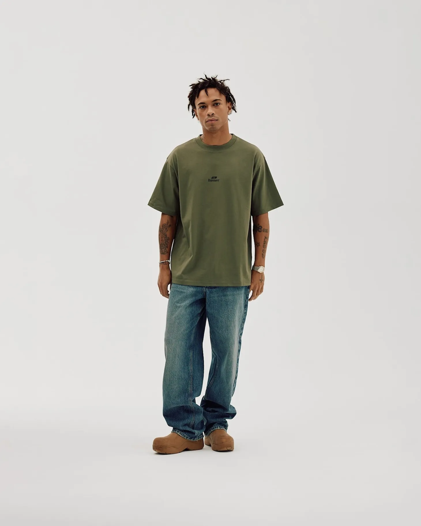 Logo Box Fit, Men - Olive Green