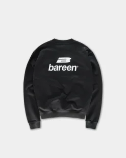 Logo Oversize Crewneck, Men - Black
