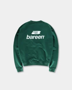 Logo Oversize Crewneck, Men - Deep Green