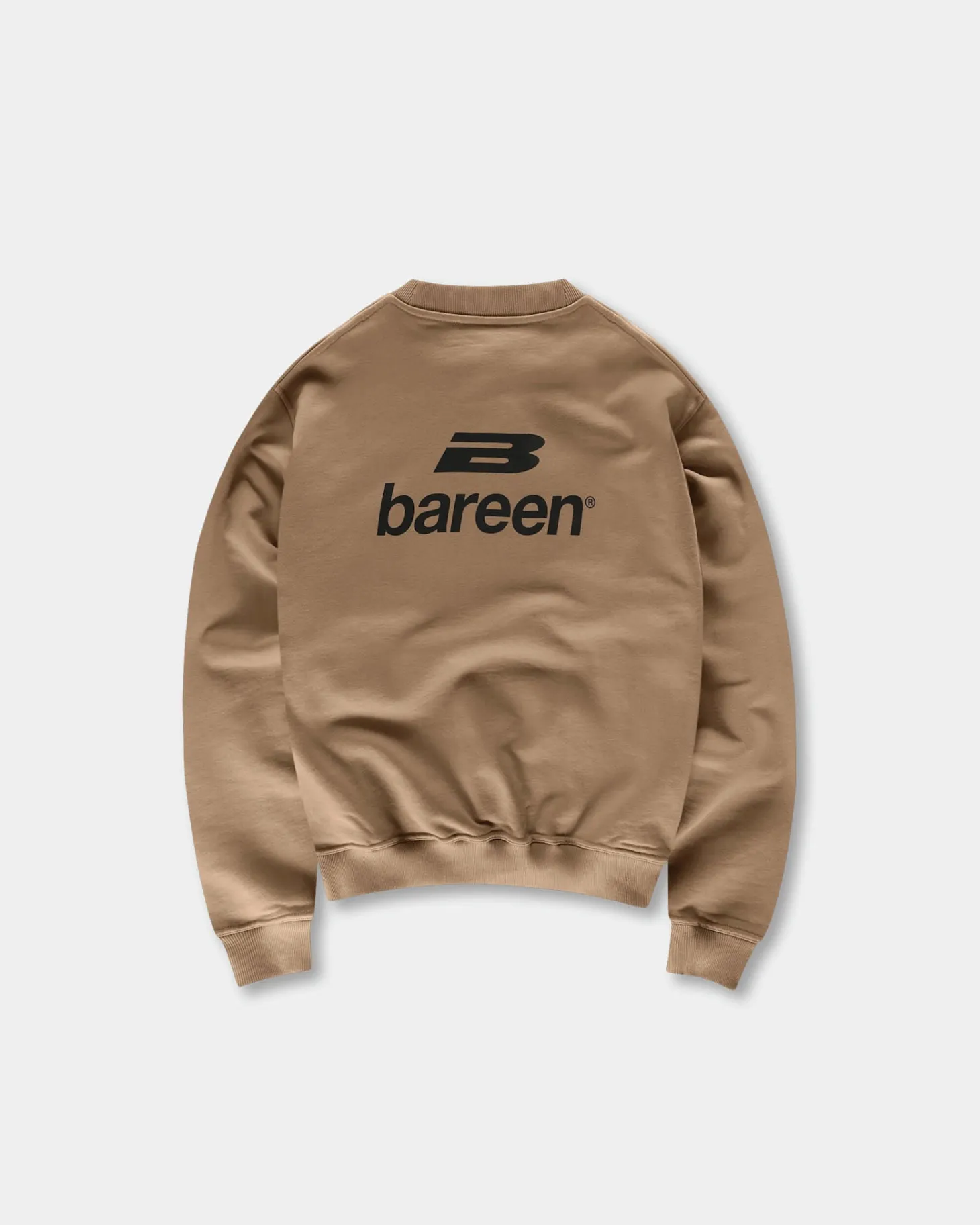 Logo Oversize Crewneck, Men - Mocha