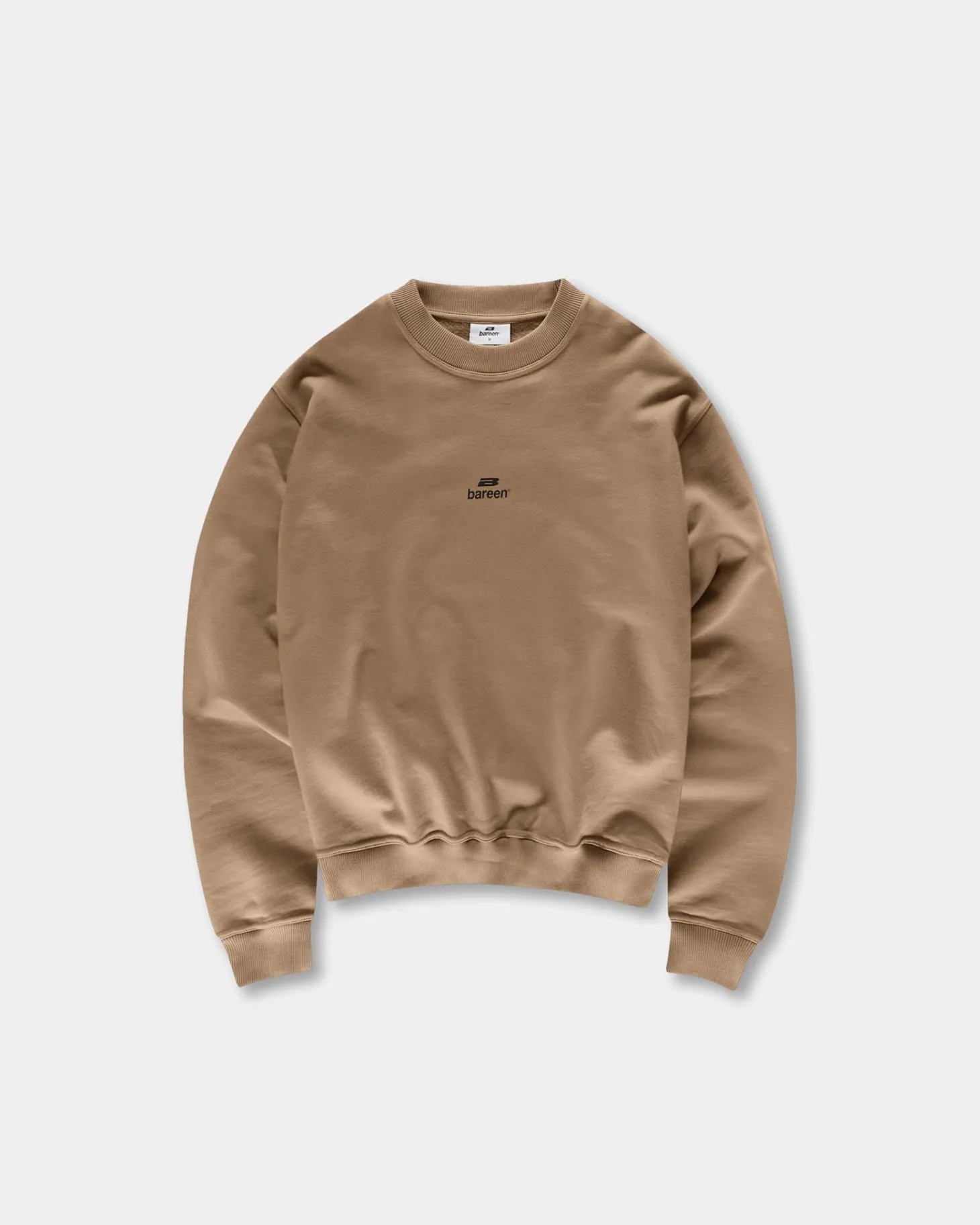 Logo Oversize Crewneck, Men - Mocha