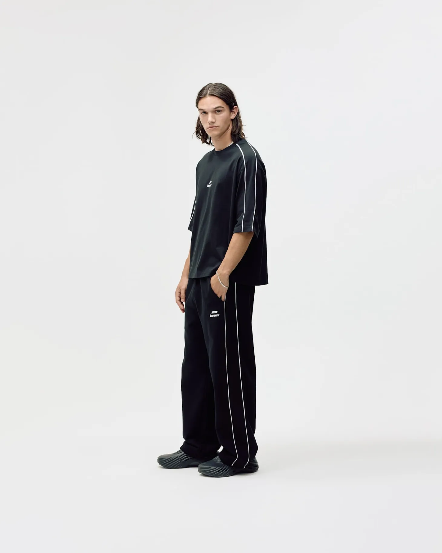 Logo Oversized Box Fit, Men - Black
