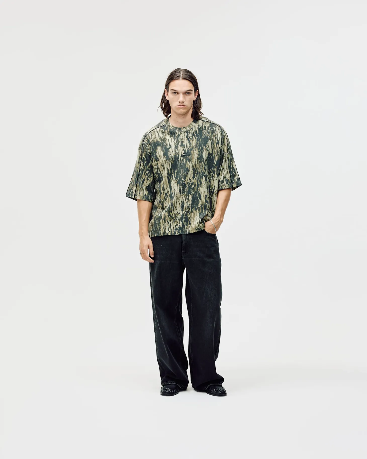 Logo Oversized Box Fit, Men - Camo