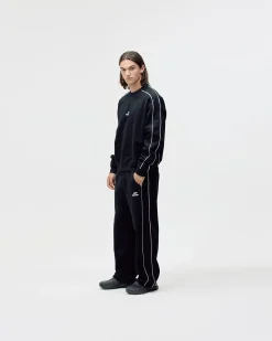 Logo Oversized Crewneck, Men - Black