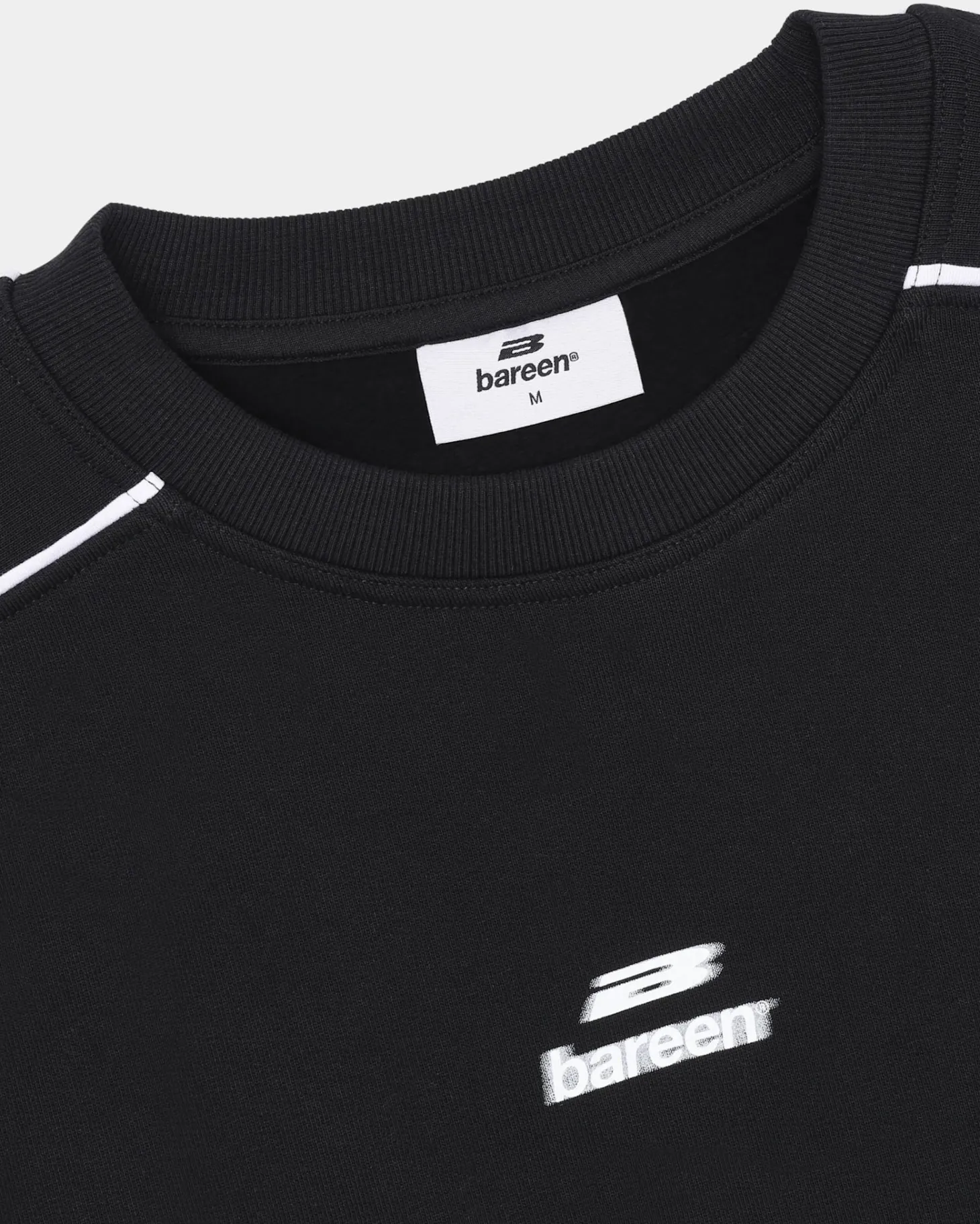 Logo Oversized Crewneck, Men - Black