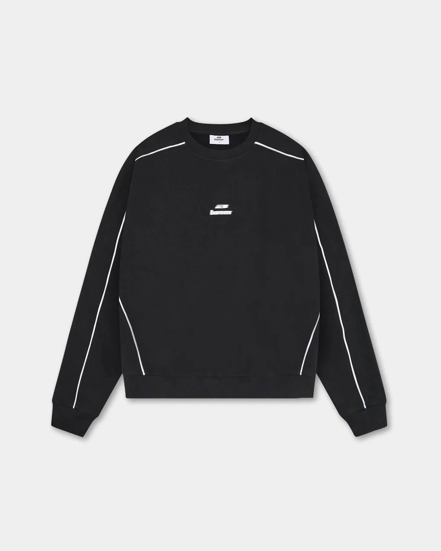 Logo Oversized Crewneck, Men - Black