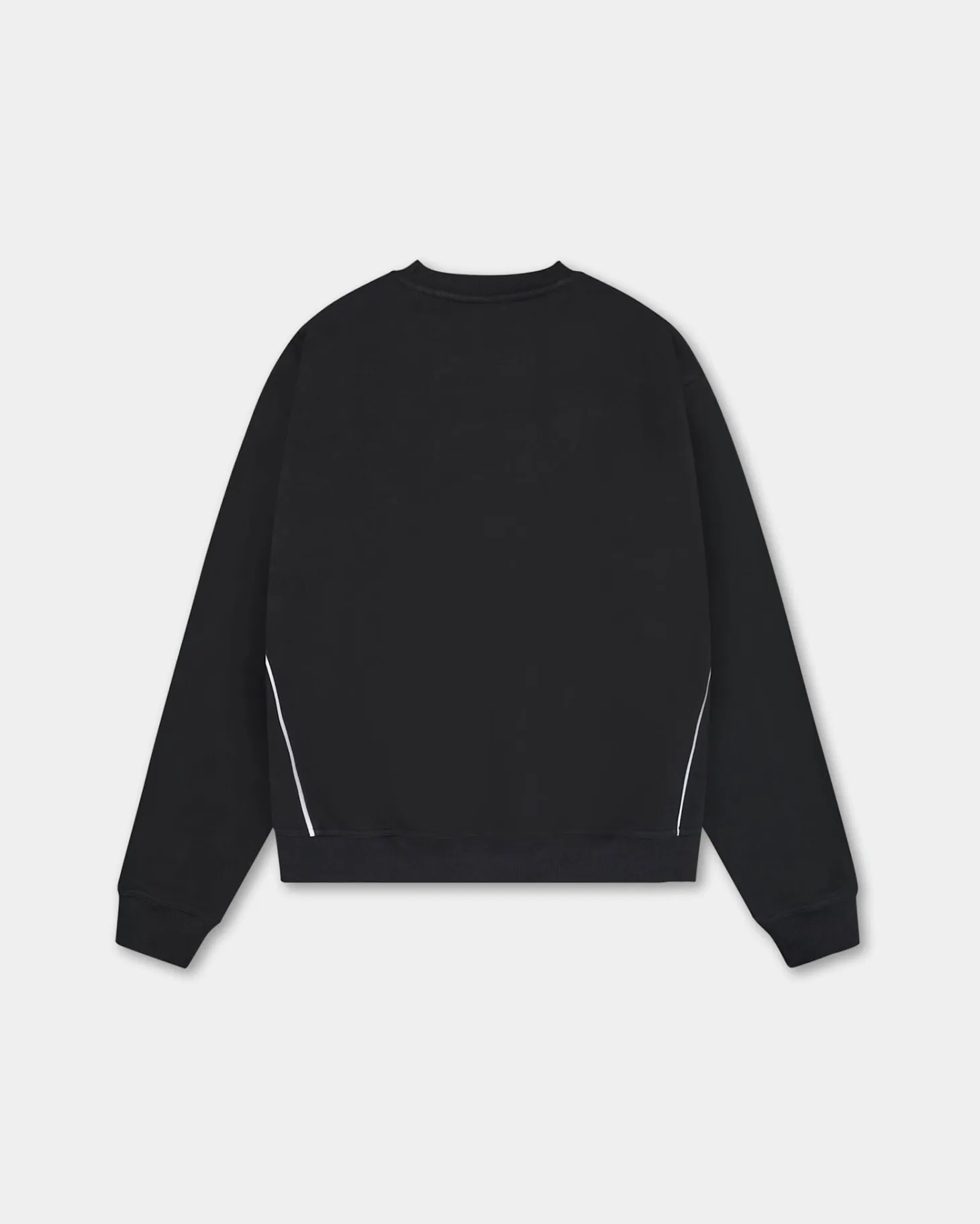 Logo Oversized Crewneck, Men - Black
