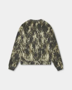 Logo Oversized Crewneck, Men - Camo