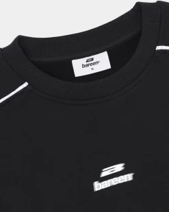 Logo Oversized Crewneck, Women - Black
