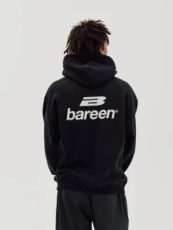Logo Oversize Hoodie, Men - Black