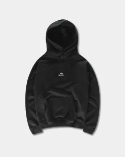Logo Oversize Hoodie, Men - Black