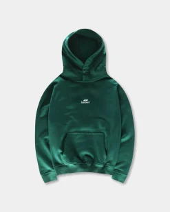 Logo Oversize Hoodie, Men - Deep Green