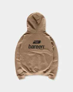 Logo Oversize Zip Hoodie, Men - Mocha