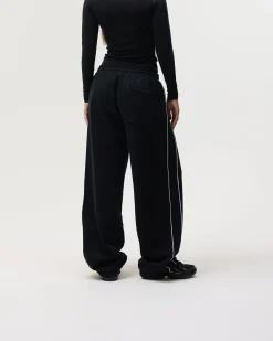 Logo Straight Leg Sweatpants, Women - Black
