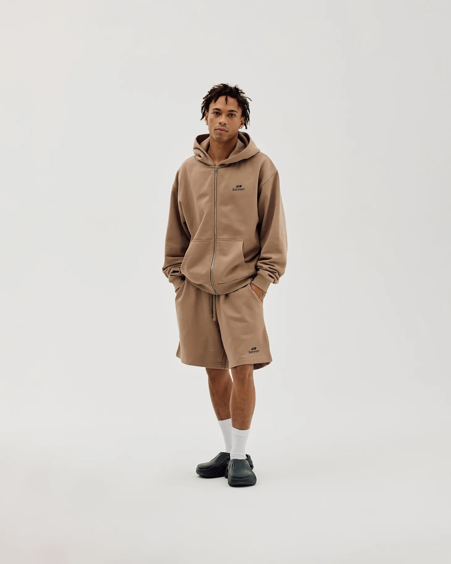 Logo Sweat Shorts, Men - Mocha