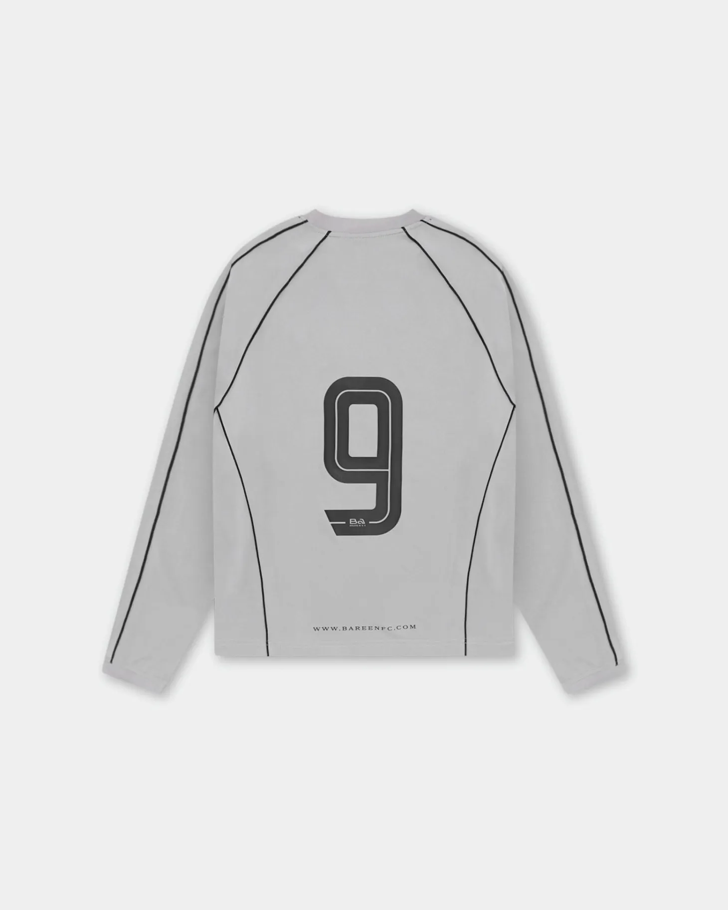 Long Sleeve Football Jersey, Men - Grey
