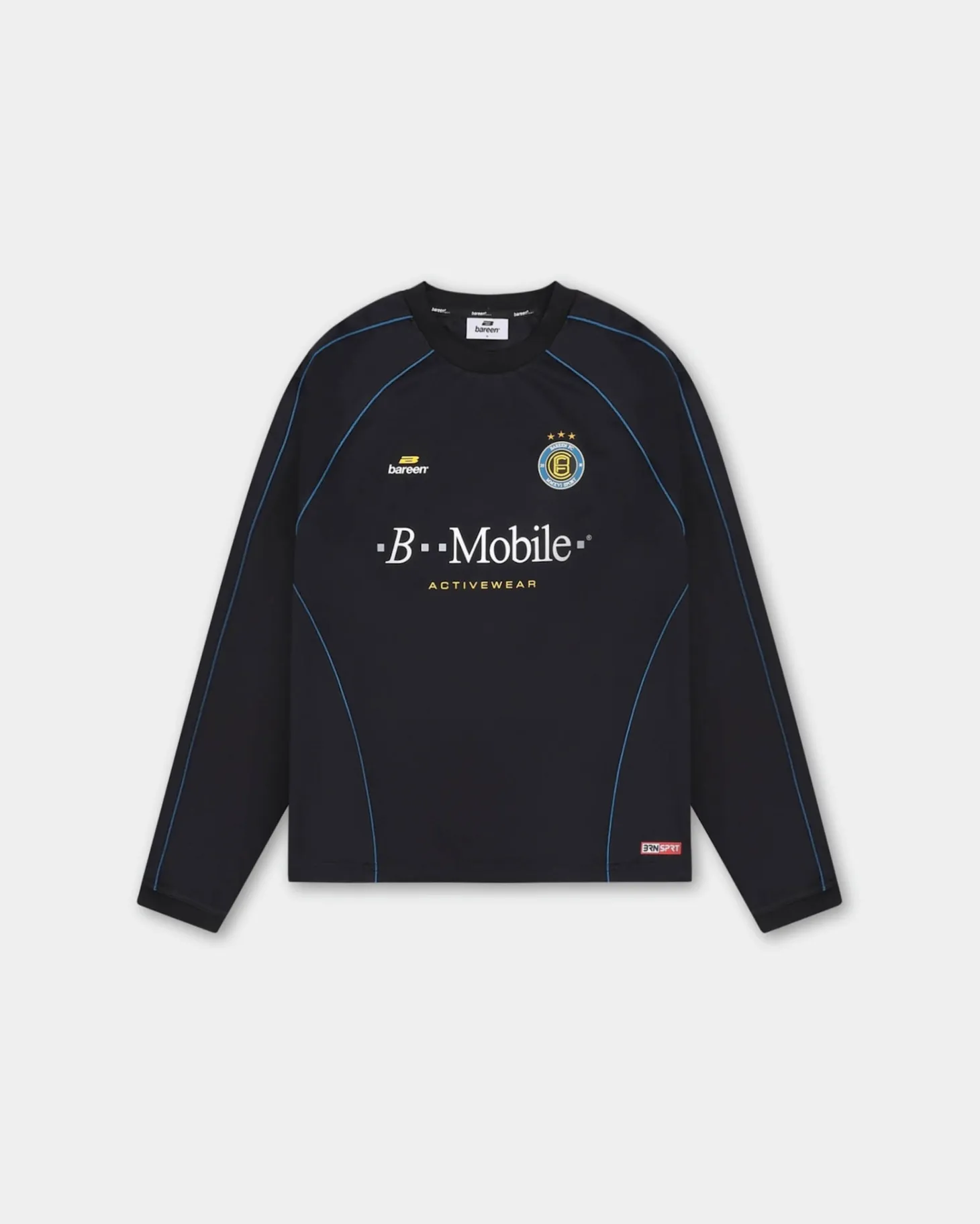 Long Sleeve Football Jersey, Women - Black
