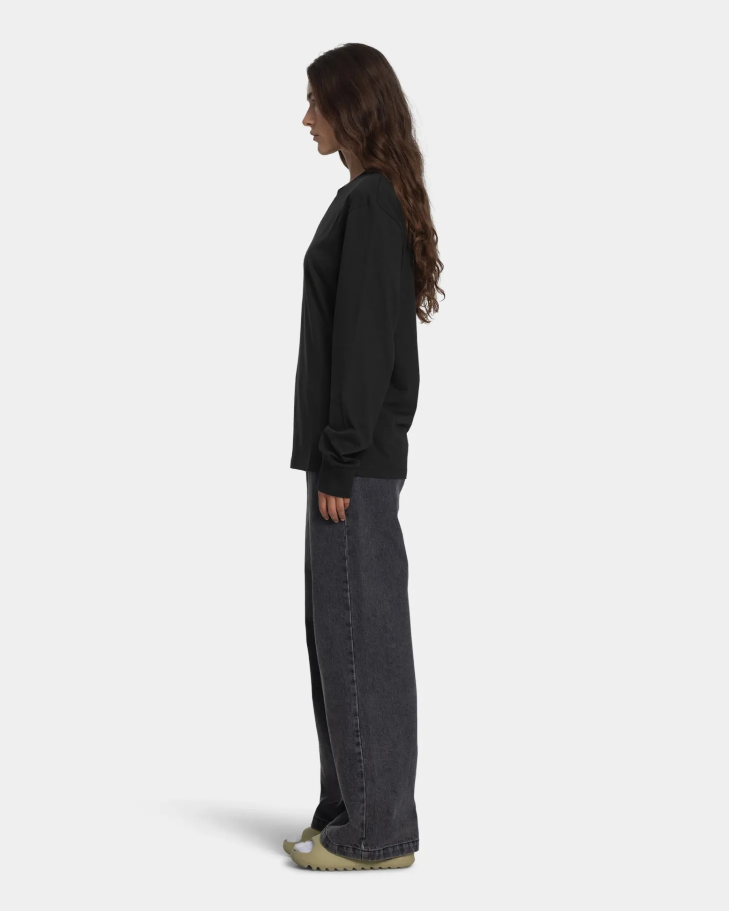 Long Sleeve Oversize, Women - Vintage Black