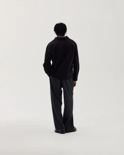 Long Sleeve Shirt, Men - Black