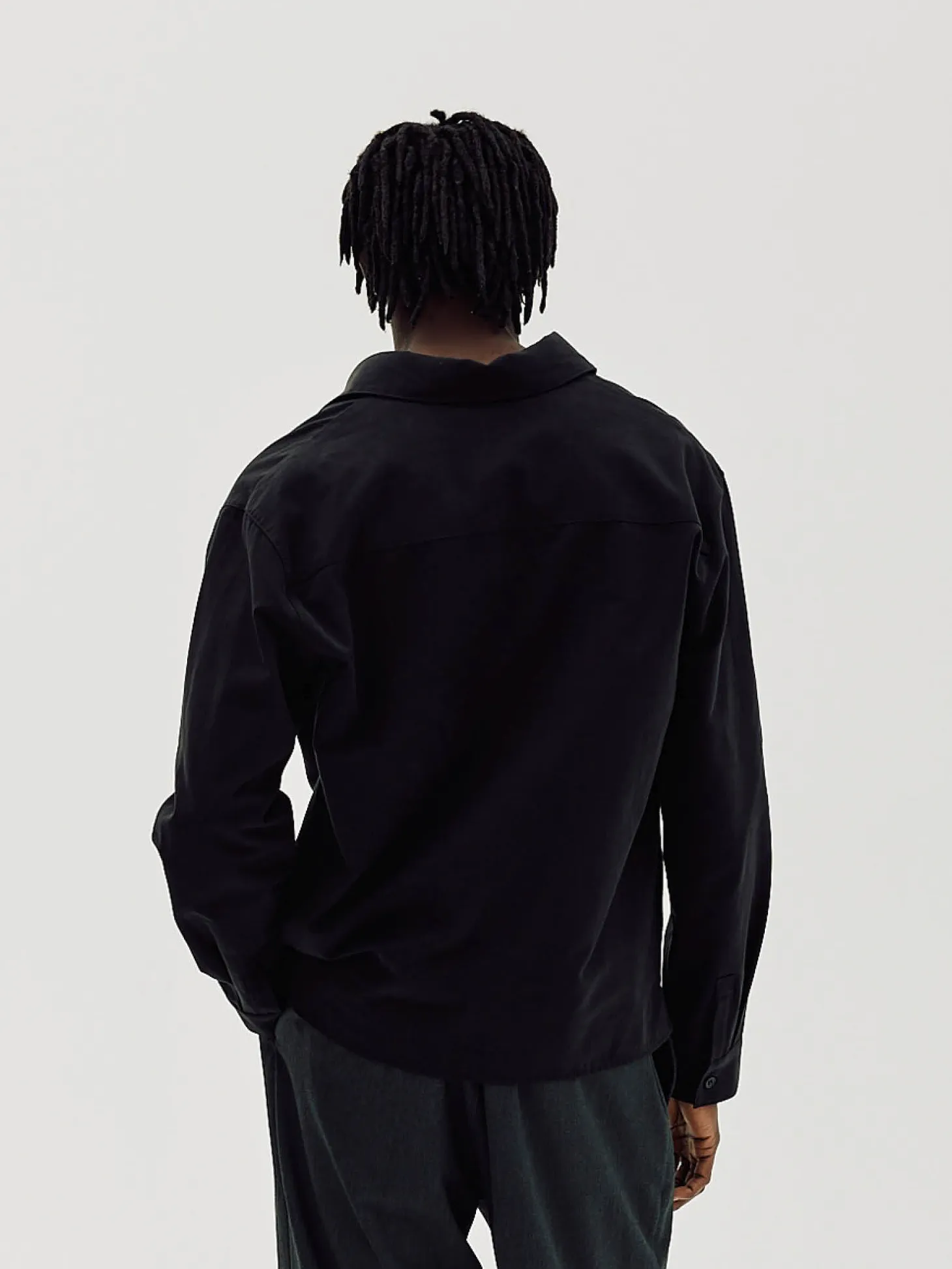 Long Sleeve Shirt, Men - Black