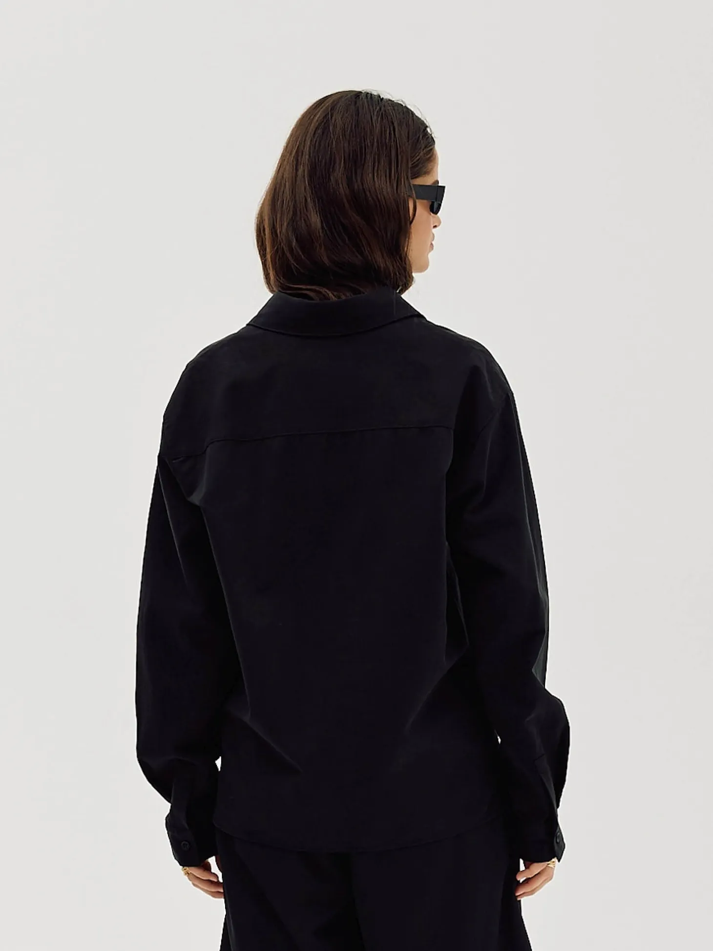 Long Sleeve Shirt, Women - Black