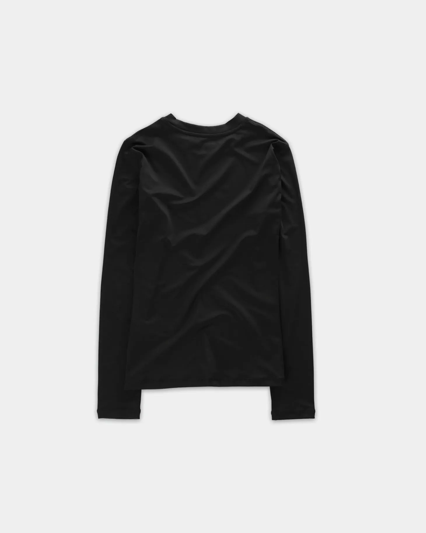 Long Sleeve Stretch Tee, Women - Black