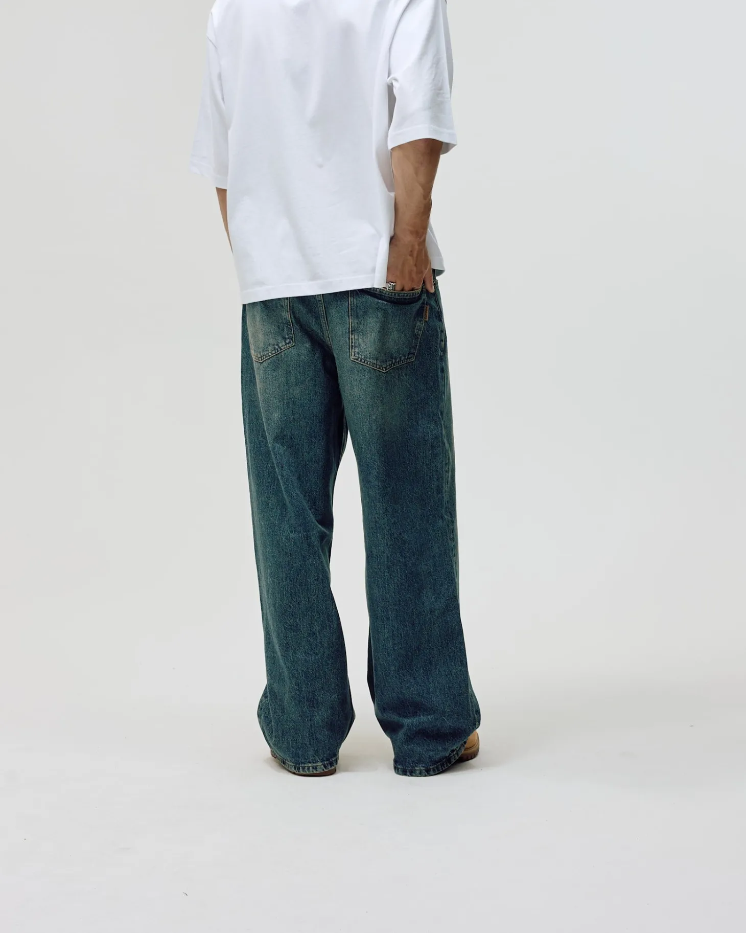 Loose Fit Jeans AW26, Men - Dark Blue Wash