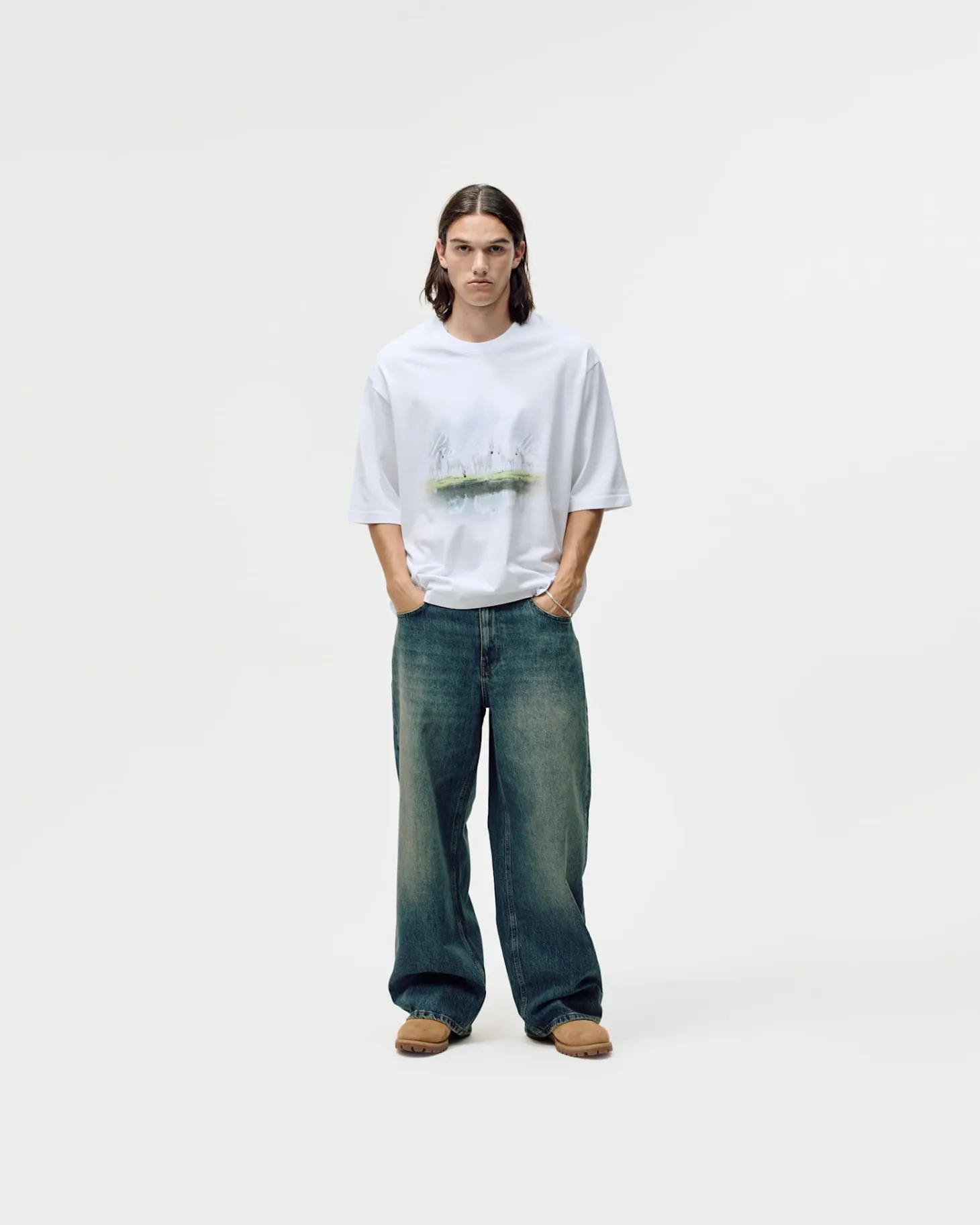 Loose Fit Jeans AW26, Men - Dark Blue Wash