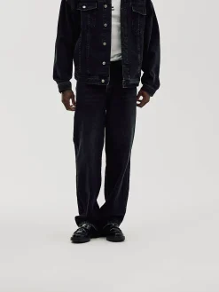 Loose Fit Jeans, Men - Black