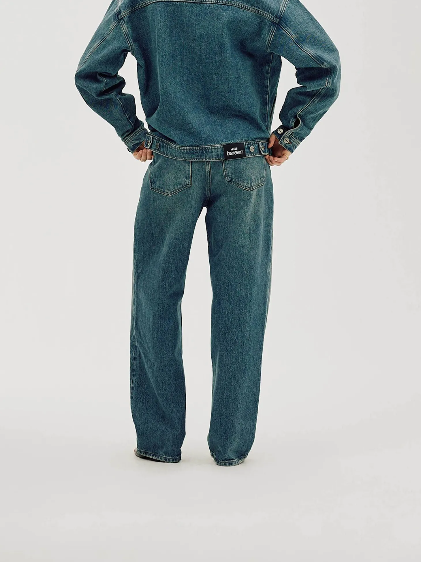 Loose Fit Jeans, Women - Faded Blue