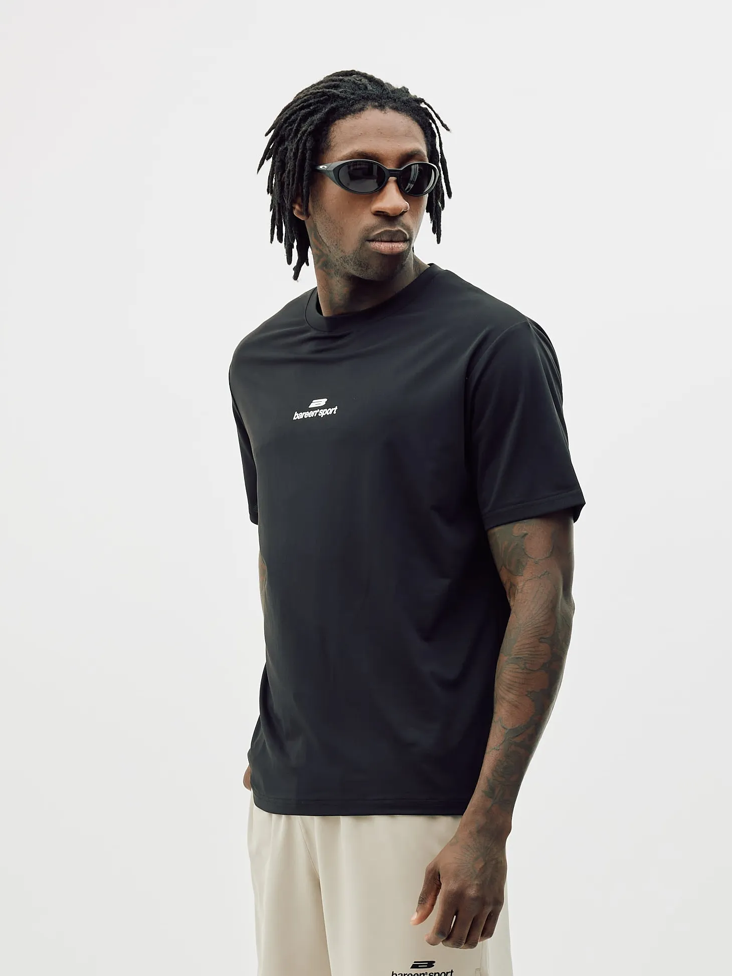 Monogram Sports Tee, Men - Black