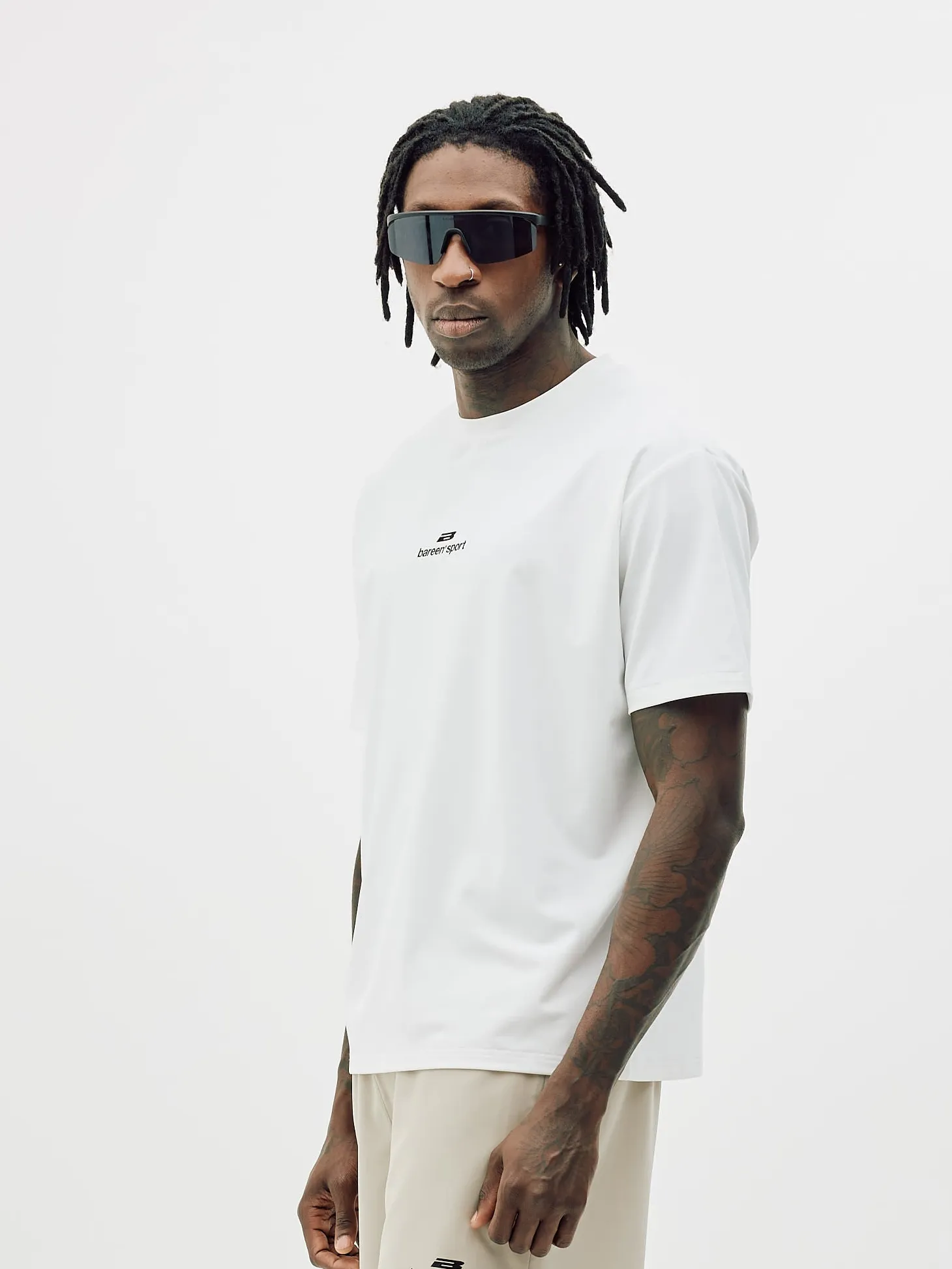 Monogram Sports Tee, Men - White