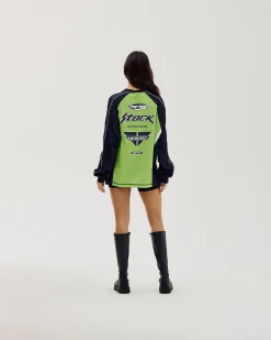 Moto Long Sleeve, Women - Lime