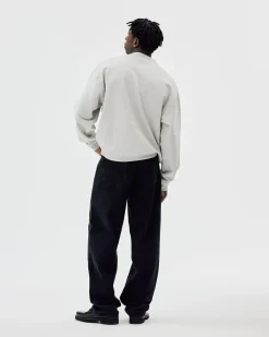 Oversize Crewneck, Men - AW25 - Cloudy Grey
