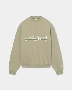 Oversize Crewneck, Men - AW25 - Laurel Oak