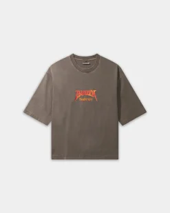 Oversized Box Fit, Men - World Tour - Washed Brown