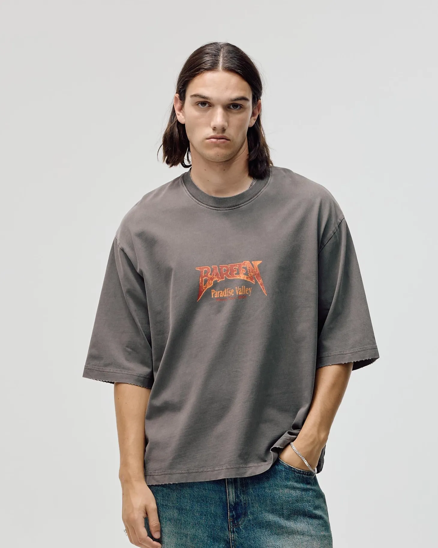 Oversized Box Fit, Men - World Tour - Washed Brown